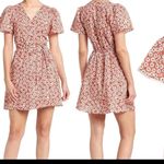 Madewell  Daisy Mini Wrap Dress Russet Short Sleeve #M9271 Size Large Photo 1