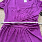 EXPRESS NWT ✨ purple v-neck faux wrap going out party dress, size small Photo 8