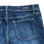 Kut From The Kloth Gidget Fray Short Size 8 Frayed Hem Dark Wash Denim Shorts Photo 3