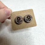 Handmade 3 Pack Wooden Engraved Stud Earrings Photo 2