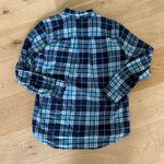 Eddie Bauer  - Plaid Flannel Button Down Shirt in Blue Photo 2