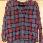 Romeo + Juliet Couture  Plaid Blouse Photo 0