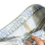 American Eagle  Tomgirl Shortie Distressed Denim Shorts Light Wash Size 8 Photo 1