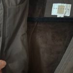 Gallery  Dark Brown Utility Jacket heavy trench with hood size medium Photo 2