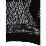 Banana Republic  Factory Women Black Gray Geometric Knit Sleeveless Cardigan Photo 4