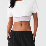 Alo Yoga NWT  Made You Look Cropped Short Sleeve Tee Photo 0