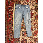 Pistola Distressed Boyfriend Jeans Light Wash Ripped Knees Relaxed Fit Size 29 Photo 1