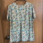 Bundle of Joy Taco Themed Women's Bamboo Pajama Top XL Blue Photo 6