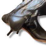 Franco Sarto  Black Leather Pointed Toe Knee-High Kitten Heel Boots – Size 7 Photo 8