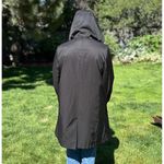 Lauren By Ralph Lauren Waterproof Raincoat Removable Hood Black Womens Large Photo 8