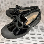 UGG  Ashdale Duck Shoes Black Patent Leather‎ Shearling Fur Lined 1901 US 6 Photo 0