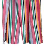 NWT New York & Company Wide Leg Palazzo Pants Petite S Multicolor Striped Beachy Pink Photo 2