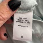 On The Road  Womens Light Blue Linen Blend Sleeveless Drawstring Jumpsuit M Photo 3