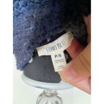 Como Womens Juniors Pullover Sz Small Blue Fleece Sherpa Teddy Camo Quarter Zip Photo 5