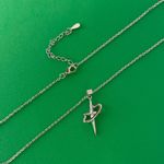 Star Pendant Necklace for Men Women Streetwear Hip Hop Unisex Necklace Silver Photo 1