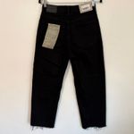 Everlane NEW Sz 26 Short The Way High Straight Jean Coal Black Organic Cotton Photo 5