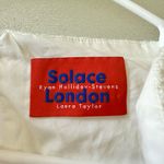 Solace London Delphi Gathered Cotton-Tweed Mini Dress Sz 4 US White Photo 5