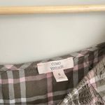 Como vintage  Green Pink Plaid Off The Shoulder Blouse Size Small Photo 2