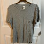 PINK - Victoria's Secret Victoria’s Secret PINK Gray Oversized Tee w/ Sequin Dog Photo 1