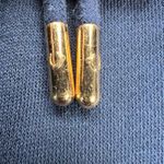 True Religion  Blue Rose Gold Crystal Box Boyfriend Zip Hoodie Sweatshirt Size M Photo 4