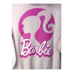 Barbie Full Zip Hoodie Sweatshirt Pink Logo Graphic Women Size XS Extra Small Photo 4