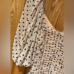 re:named  Cream w/ Black Polka Dots Ruched Lined Bodycon Mini Dress Size‎ Small Photo 8