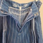Seven7  Striped Tie Belt Waist Wide Leg Jeans Photo 5