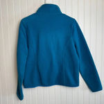 L. L. Bean blue fleece zip up jacket long sleeve size womens small M14 Photo 2