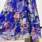 Johnny Was $490 NWOT  Biya Mazzini Sheer Mesh Tiered Dress Embroidered Beaded XS Photo 14