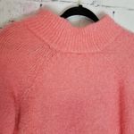 Anthropologie MOTH CORAL WOOL ALPACA MOCK NECK SWEATER LP Photo 3