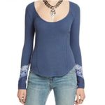 Free People  We the Free Thermal Bandana Cuff Pullover Long Sleeve Too Bohemian Photo 2