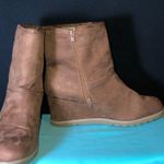 Airwalk Brown  Wedge Ankle Boots Photo 2