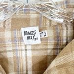 Princess Polly Mila Plaid Oversized Flannel Button-up Shirt Shacket Size 2 Photo 4