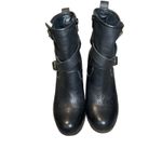 Lucky Brand  Orenzo Ankle Moto Boots Black Leather Women's Size 6 Photo 3