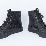 Gucci  California Black Glitter High Top Sneakers SIze 36.5 Photo 2