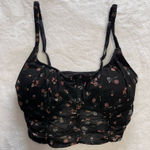 Gilly Hicks  Women’s Crop Tank Top Sheer Push Up Paisley Print Sz S EUC Photo 0