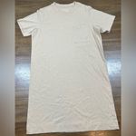 Everlane The Weekend Beige Crewneck Women’s Size M Casual Cotton T-Shirt Dress Photo 1