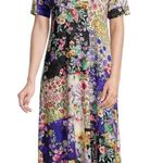 Johnny Was SKY FLOWER SWING DRESS MIDI Photo 1