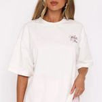 White Fox Boutique WHITE FOX Pilate Princess Oversized Tee White - XS/S Photo 0