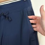 Athleta  Small Tall Navy Blue Side Stripe Athletic Jogger‎ Lounge Pants Photo 4