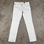 Vince  Optic White 5 Pocket Skinny Jeans with Grinding Detail Womens Size 26‎ Photo 2