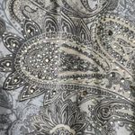 Cotty On Rhinestone Paisley Floral Heart Blue Vintage Off Shoulder Shirt Small Gray Photo 3