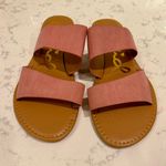 Qupid NWOT - - Pink Double Strap Suede Sandal - Size US 8.5 Photo 1
