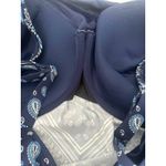 Lands' End Size 22W Paisley Floral Blue Underwire Padded Tankini Swim Top Modest Photo 5