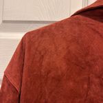 st. john's bay VTG  Womens 3X Washable Genuine Leather Suede Rust Brick Red Jacket Photo 5