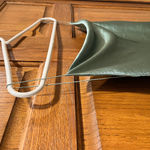 Double Zero Cowl Neck Sage Green Satin Slip Mini Dress - Size Small Photo 3