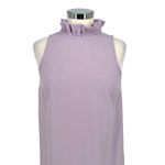 J.Crew  Lavender Sleeveless Ruffle High Neck Blouse Size XS Photo 1