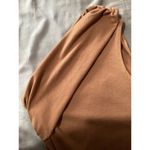 House of Harlow  Ribbed Cinnamon One Shoulder Knee Length Dress Photo 2