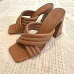 Abound  10 Pearl cross band flared chunky block heel sandal 3091 Photo 8