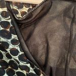 Papillon Blanc Dress Polka Dot Scoop Neck 3/4 Sleeve Black Brown Cream Sz XL EUC Photo 11